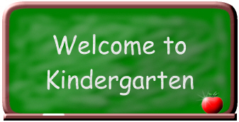 Welcome to Kindergarten green chalk board