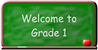 Welcome to Grade 1 Green Chalkboard